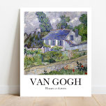 Affiche Les maisons de Vincent van Gogh à Auvers<br><div class="desc">Cette affiche présente une reproduction de haute qualité de la peinture paysagère de Vincent van Gogh datant de 1890, intitulée Maisons à Auvers. Le tableau montre un ensemble de maisons dans le hameau de Chaponval, près d'Auvers-sur-Oise, où Van Gogh a passé les derniers mois de sa vie. Le tableau reflète...</div>