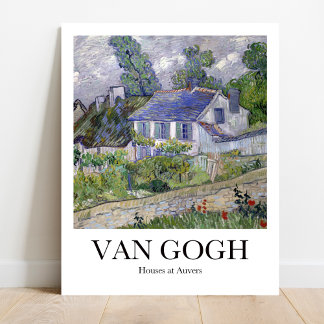 Affiche Les maisons de Vincent van Gogh à Auvers