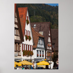 Affiche Les maisons traditionnelles allemandes