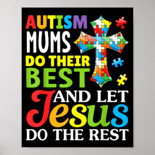 Affiche Les mamans autistes font de leur mieux, laissez Jé