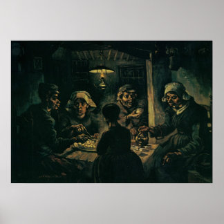 Affiche Les mangeurs de pommes de terre