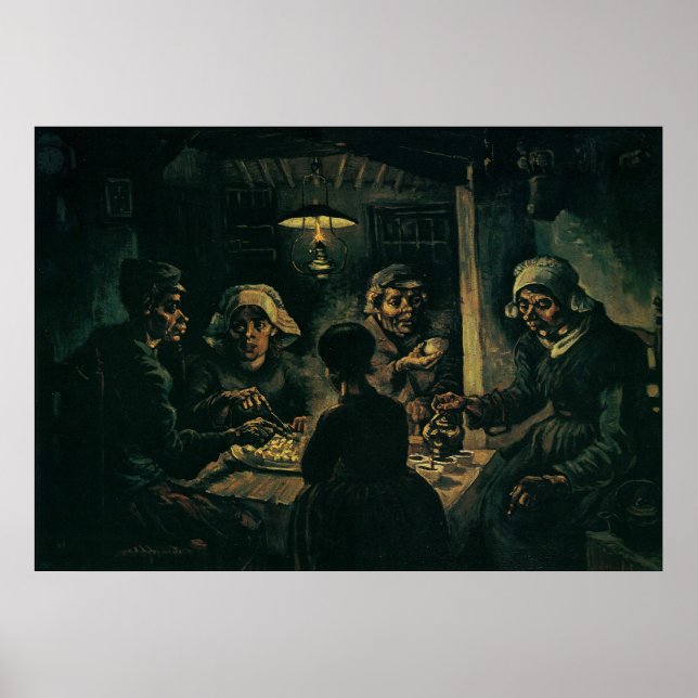 Affiche Les mangeurs de pommes de terre (Devant)