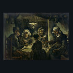 Affiche Les mangeurs de pommes de terre de Van Gogh<br><div class="desc">Les mangeurs de pommes de terre de Vincent Van Gogh (1885).</div>