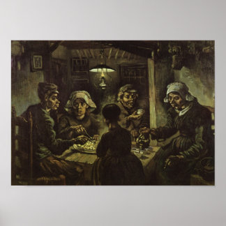Affiche Les mangeurs de pommes de terre Van Gogh Art