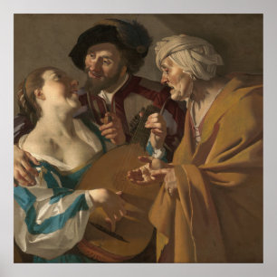 Affiche Les Marchés (1622) — Dirck van Baburen