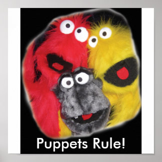 Affiche Les marionnettes, règle !