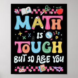 Affiche Les maths sont dures mais vous aussi Retour au mat