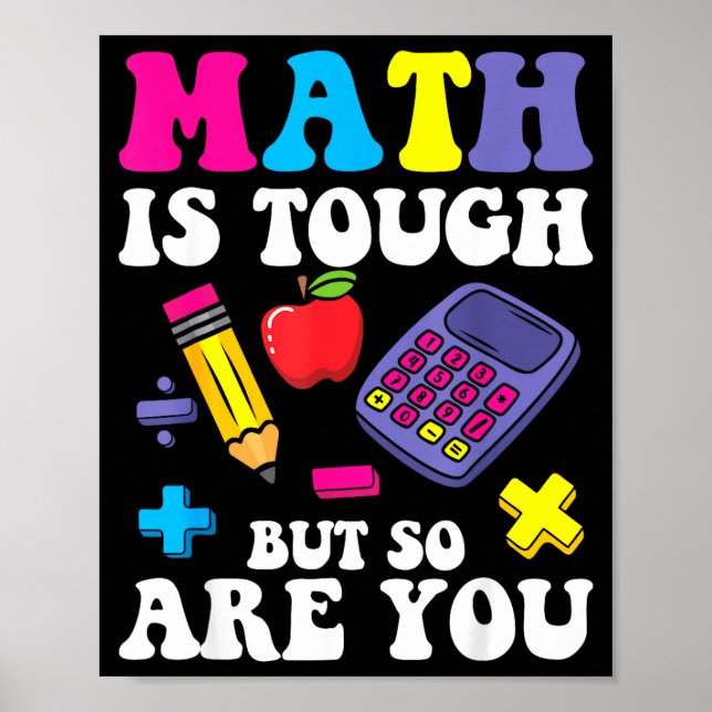 Affiche Les maths sont dures mais vous êtes un professeur  (Devant)
