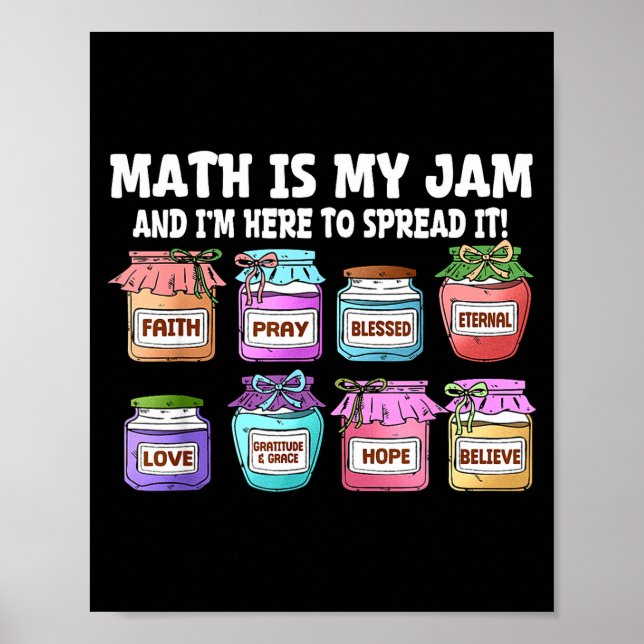 Affiche Les Maths Sont Ma Passion Et Je Suis Là Pour Les R (Devant)