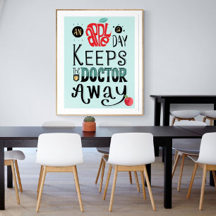 Affiche Les médecins inspirants citent la motivation santé