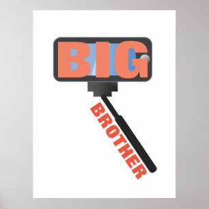 Affiche Les médias sociaux Big Brother
