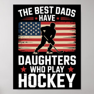 Affiche Les meilleurs papas ont des filles qui jouent au h