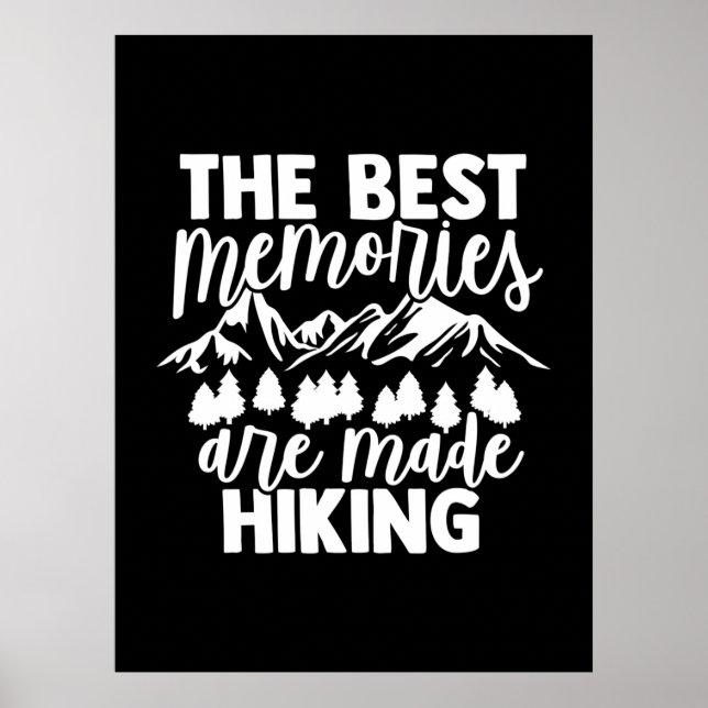 Affiche Les Meilleurs Souvenirs Sont Faits Randonnées (Devant)