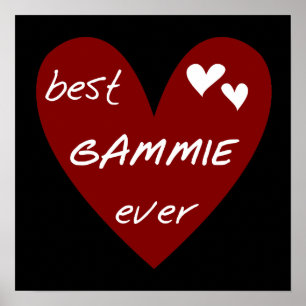 Affiche Les meilleurs T-shirts et cadeaux de Gammie de coe