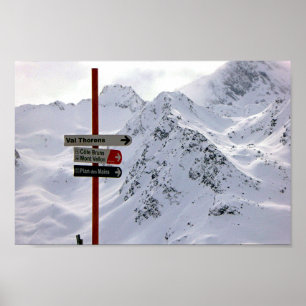 Affiche Les Menuires Trois Vallées Alpes françaises France