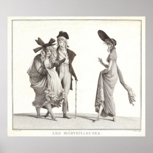 Affiche Les Merveilleuses Mode française antique