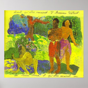 Affiche "Les messagers de la copie d'Oro" - Paul Gauguin