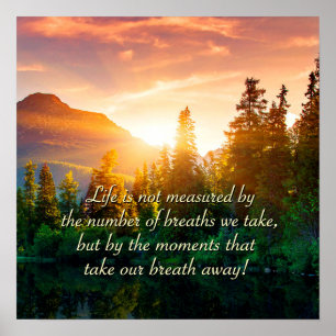 Affiche Les moments qui enlèvent notre souffle