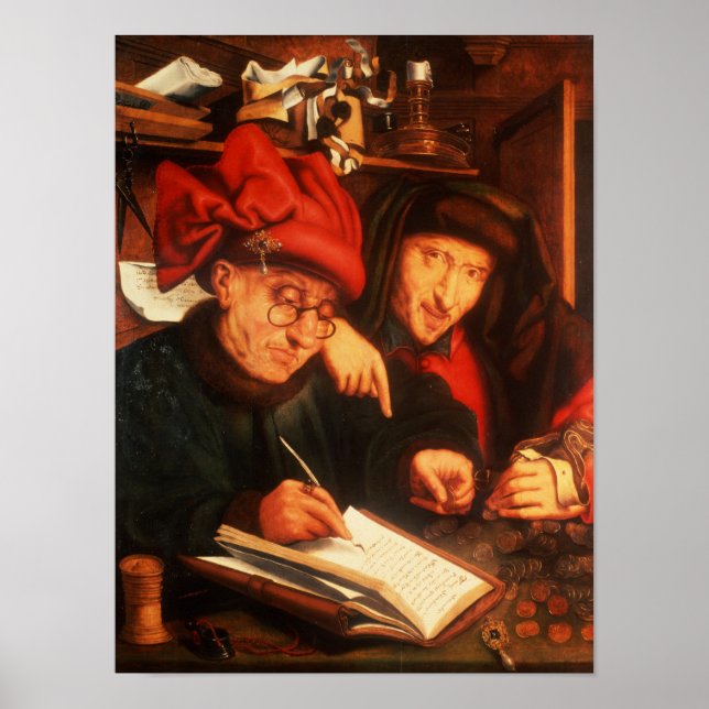 Affiche Les Money Lenders, après Massys (Devant)