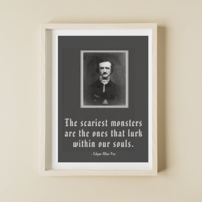 Affiche Les Monstres les plus effrayants Edgar Allan Poe P (Créateur téléchargé)