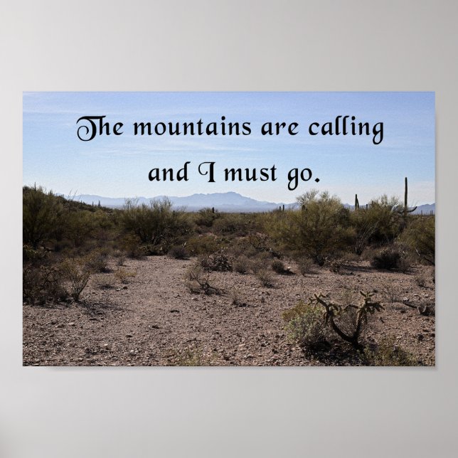 Affiche Les montagnes appellent (Devant)