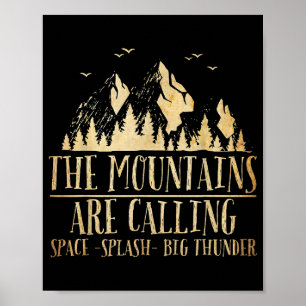 Affiche Les montagnes appellent Space Splash Big Thunder