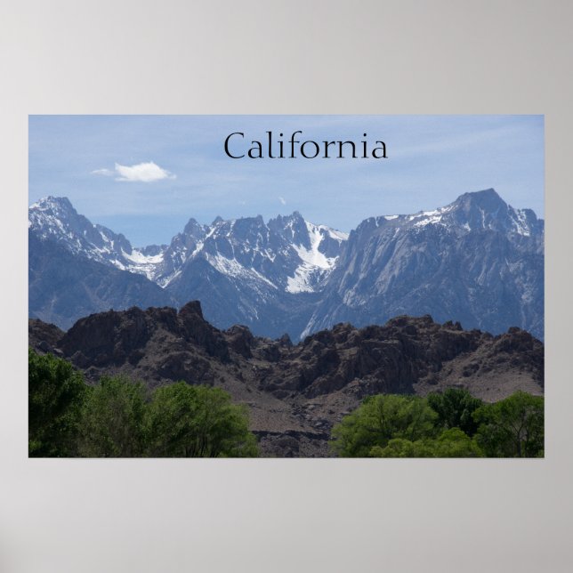 Affiche Les montagnes de Californie (Devant)