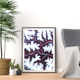 Affiche Les Montagnes De L'Himalaya Vue De L'Espace