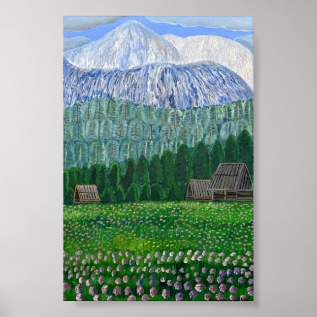 Affiche Les montagnes du Tatra Pologne (Devant)