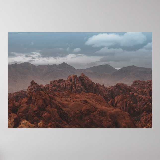 AFFICHE LES MONTAGNES ROCHEUSES SOUS LES SKIS GRIS (Devant)