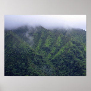 Affiche Les monts Koolau