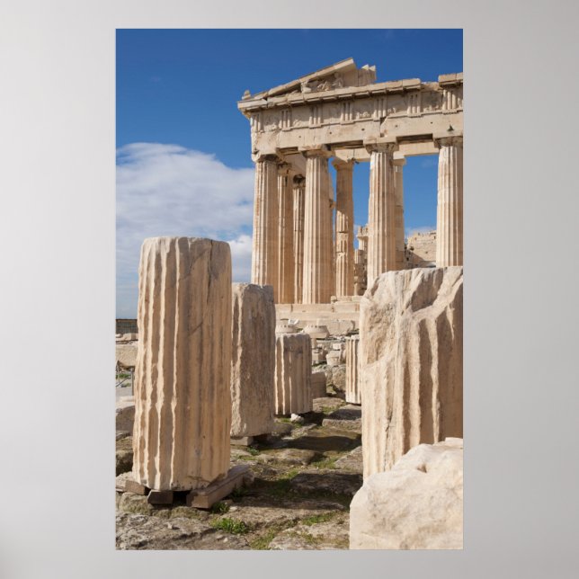 Affiche Les monuments | Acropole du Parthénon Athènes Grèc (Devant)
