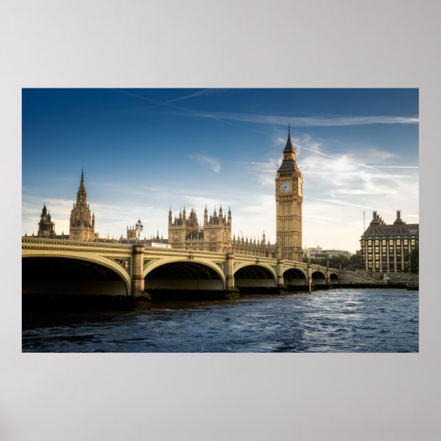 Affiche Les monuments | Big Ben, Londres Angleterre (Devant)