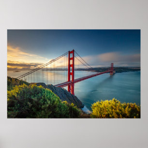 Affiche Les monuments Golden Gate San Francisco