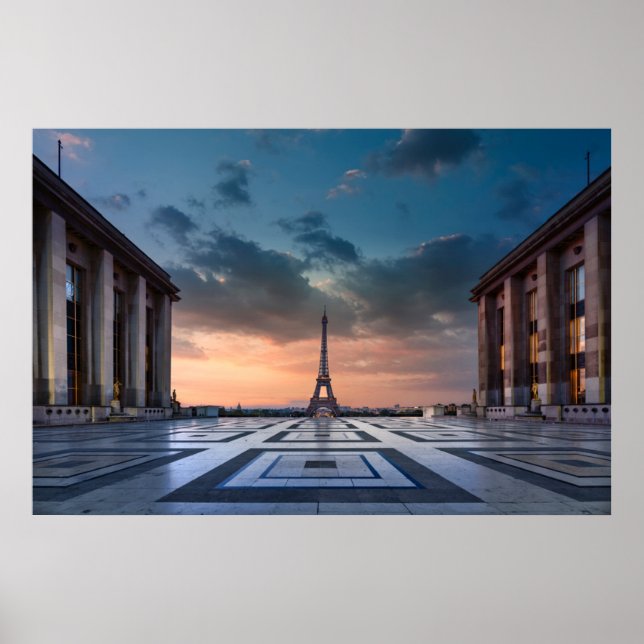 Affiche Les monuments | La Tour Eiffel (Devant)