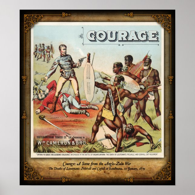 Affiche Les morts de Melvill & Coghill à Isandlwana (Devant)