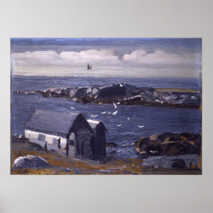 Affiche Les Mouettes, Monhegan par George Bellows