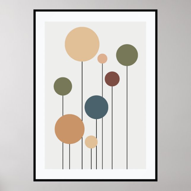 Affiche Les murs abstraits contemporains (Devant)