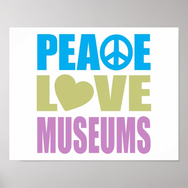 Affiche Les musées Peace Love (Devant)