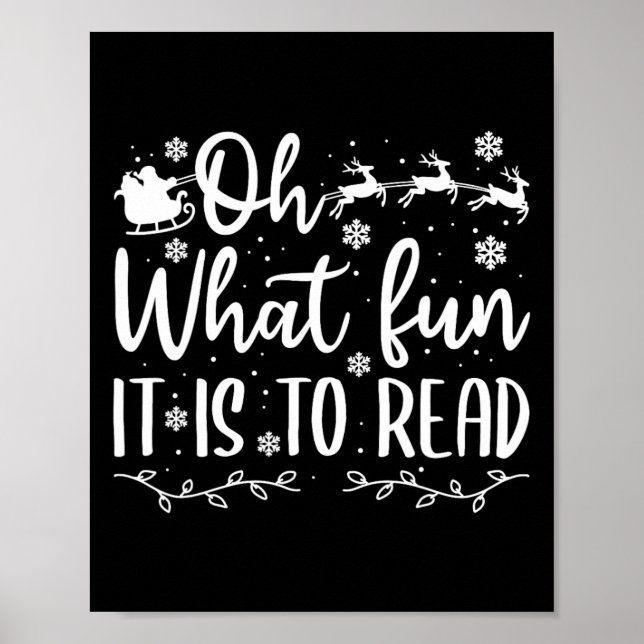 Affiche Les noël de l'enseignant qui s'amusent à lire (Devant)
