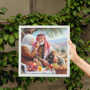 Affiche Les nuances de paix   Vieux couple palestinien