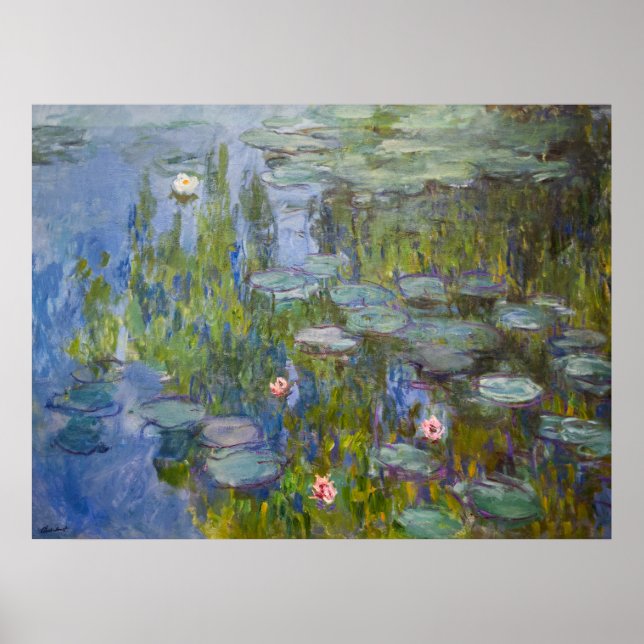 Affiche Les Nymphéas de Monet (Devant)