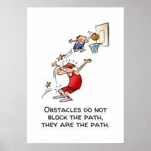 Affiche Les obstacles de motivation sont la bande dessinée