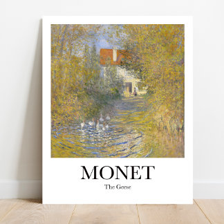 Affiche Les oies de Claude Monet