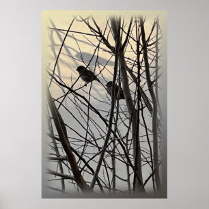 Affiche Les oiseaux du matin