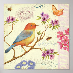 Affiche Les oiseaux et les abeilles