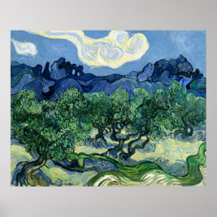 Affiche Les oliviers de Vincent van Gogh