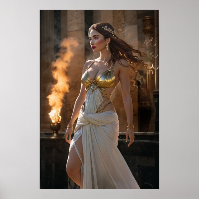 Affiche Les Olympiens : Aphrodite, la dieu de l'amour (Devant)