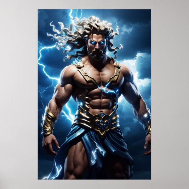 Affiche Les Olympiens : Zeus, roi des Olympiens (Devant)