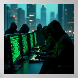 Affiche Les ombres du monde numérique sous-jacent IA